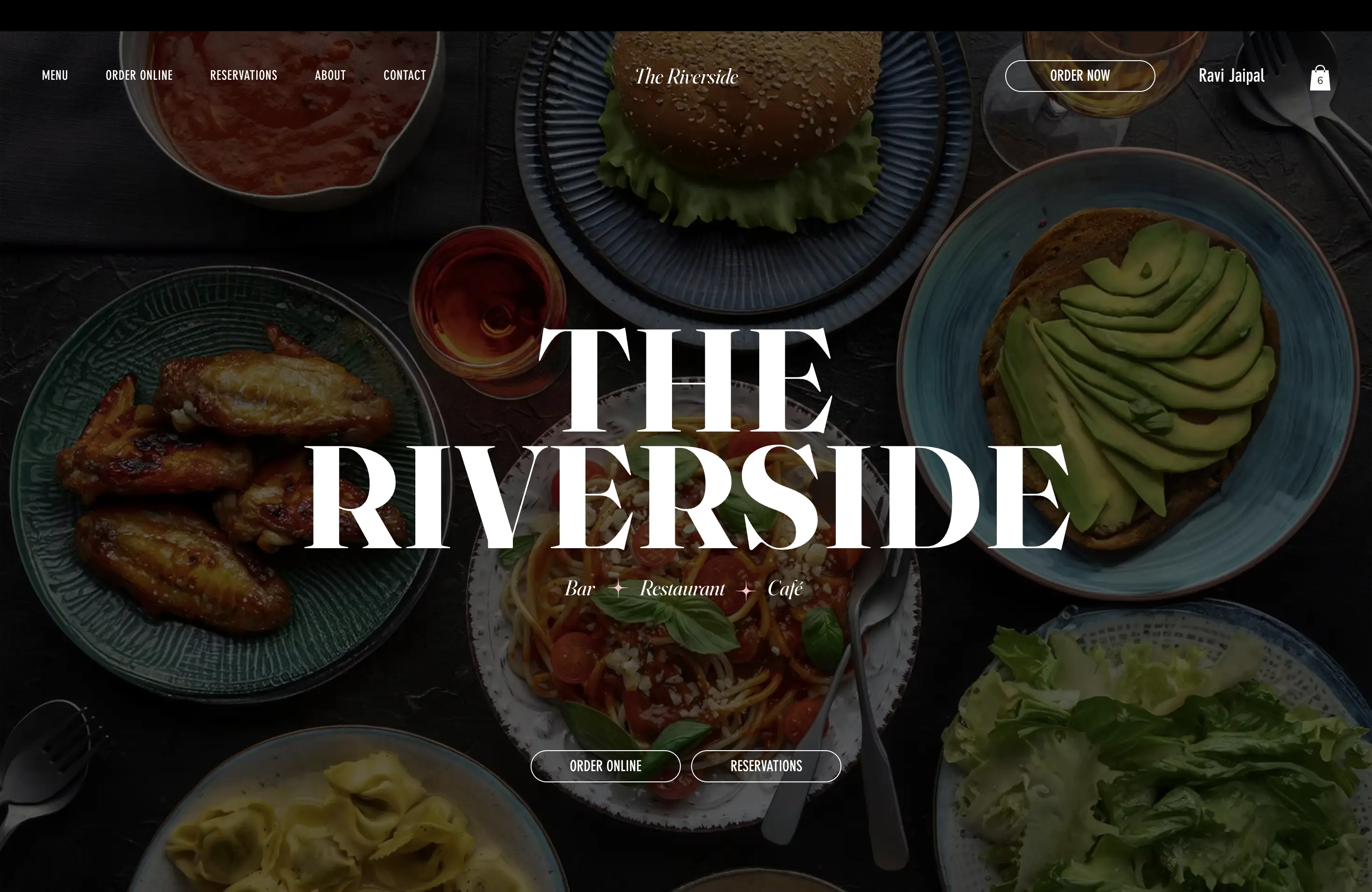 Modern Restaurant Website Design